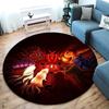 Famous cartoon NARUTO protagonist Uzumaki Naruto round carpet soft home decoration anti-slip door mat outdoor picnic mat carpet M3
