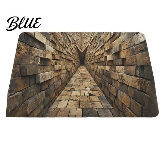 Moisture Absorbing Mat Velvet Water Hole Illusion with Realistic 3D Floor Non-Slip Crystal Absorbent Rug