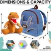 Dinosaur Backpack with Dinosaur Toys for Kids Ages Dinosaur Toys for Boys Ages and Birthday Gift Toddler Kindergarten Dinosaur Toys for Dinosaur Plush