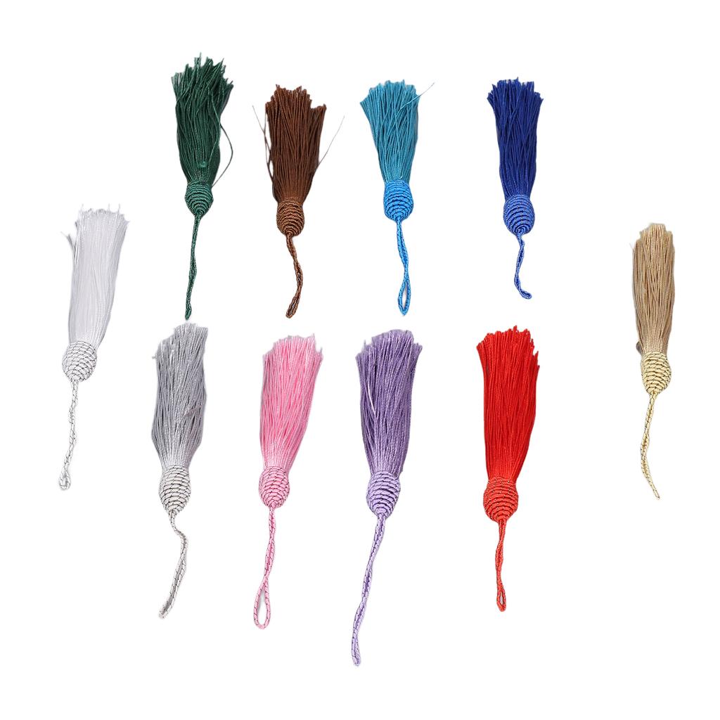 50Pcs Bookmark Tassels Bright Rich Colors Premium Polyester Durable Wide Application Mini Tassels