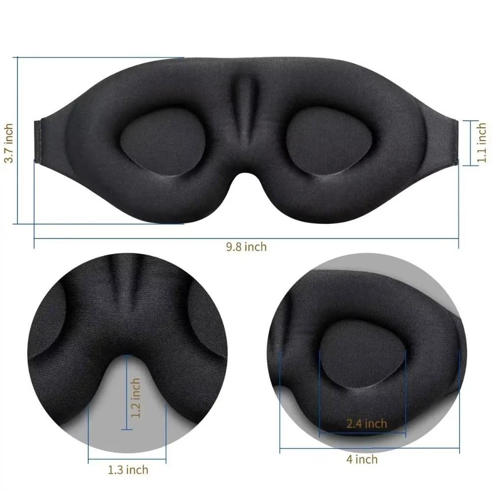 Gifts 360° 3D Eye Mask Full Blackout Adjustable Eyemask Breathable and Pressure-free Contoured Cup Sleeping Mask