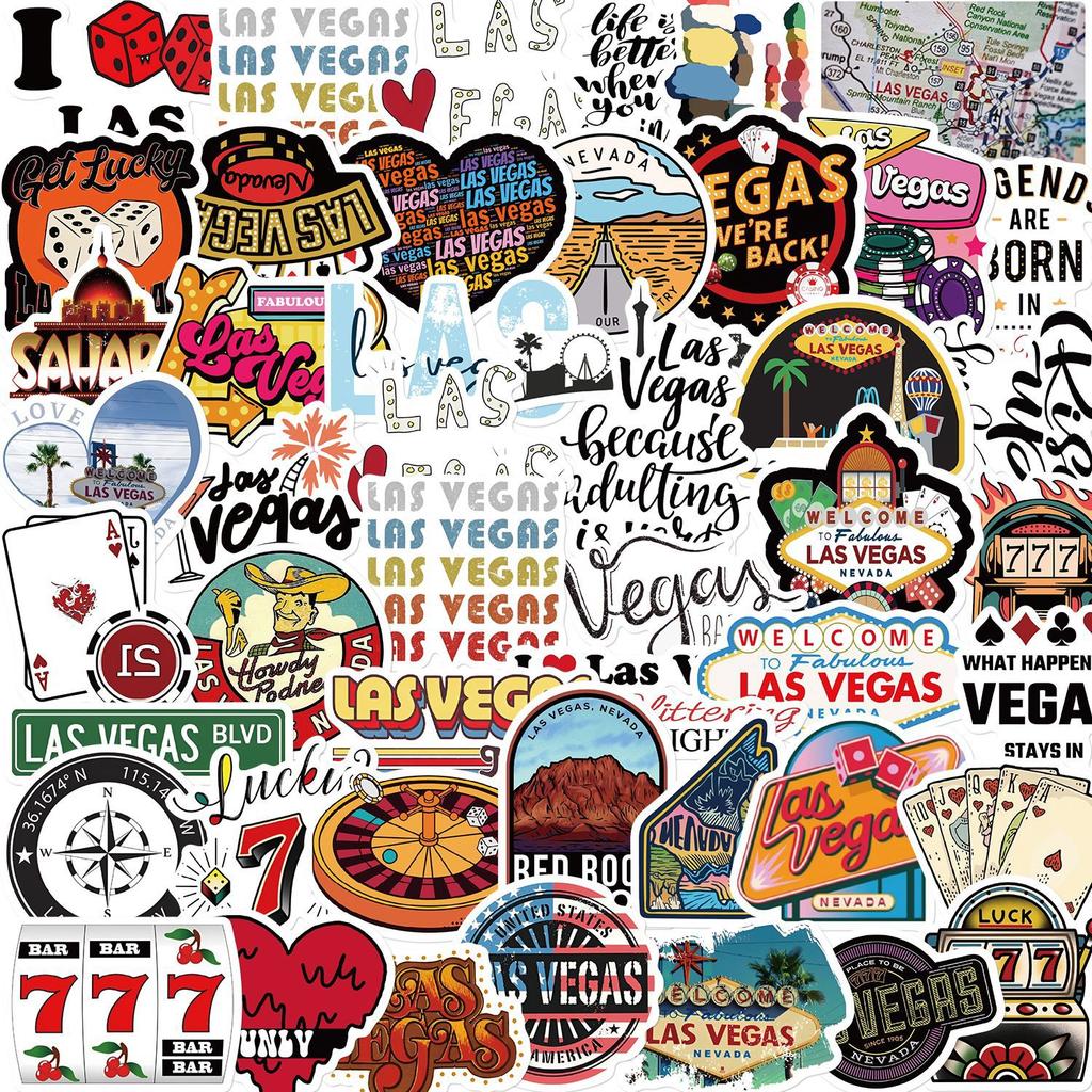 50 Cartoon Nevada Stickers Decorative Notebook Suitcase DIY Waterproof Stickers