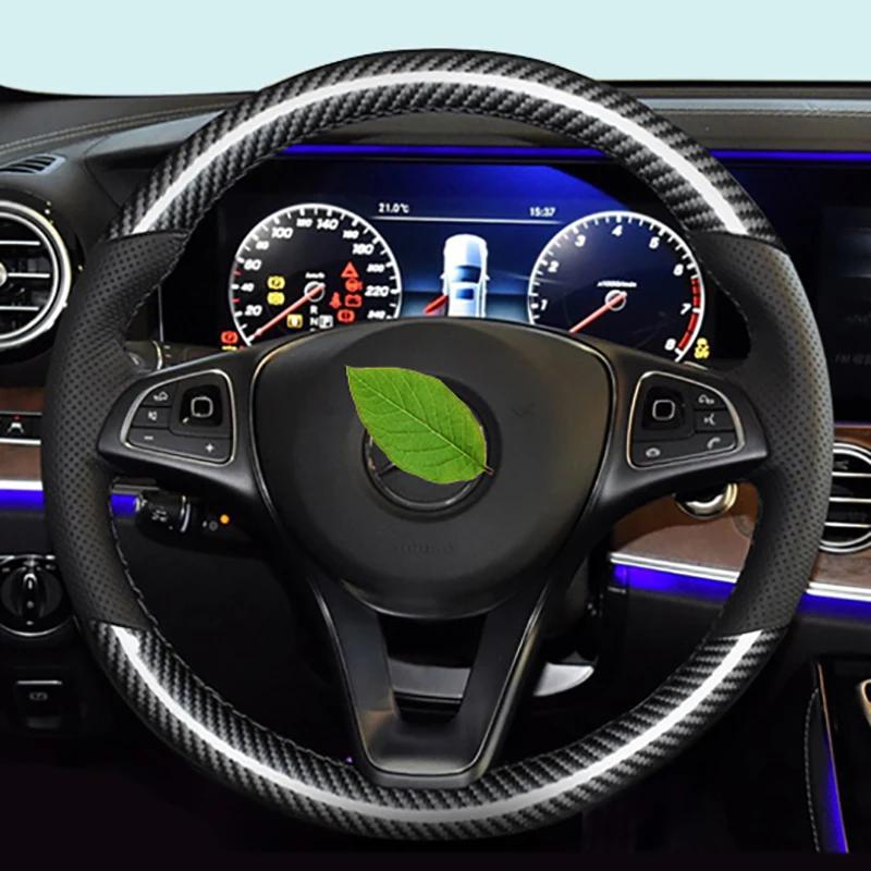 Hand-sewn Non-slip Durable Leather Car Steering Wheel Cover for Mercedes-benz E-Class E300L C-Class E-Class E350 E400 GLB GLS