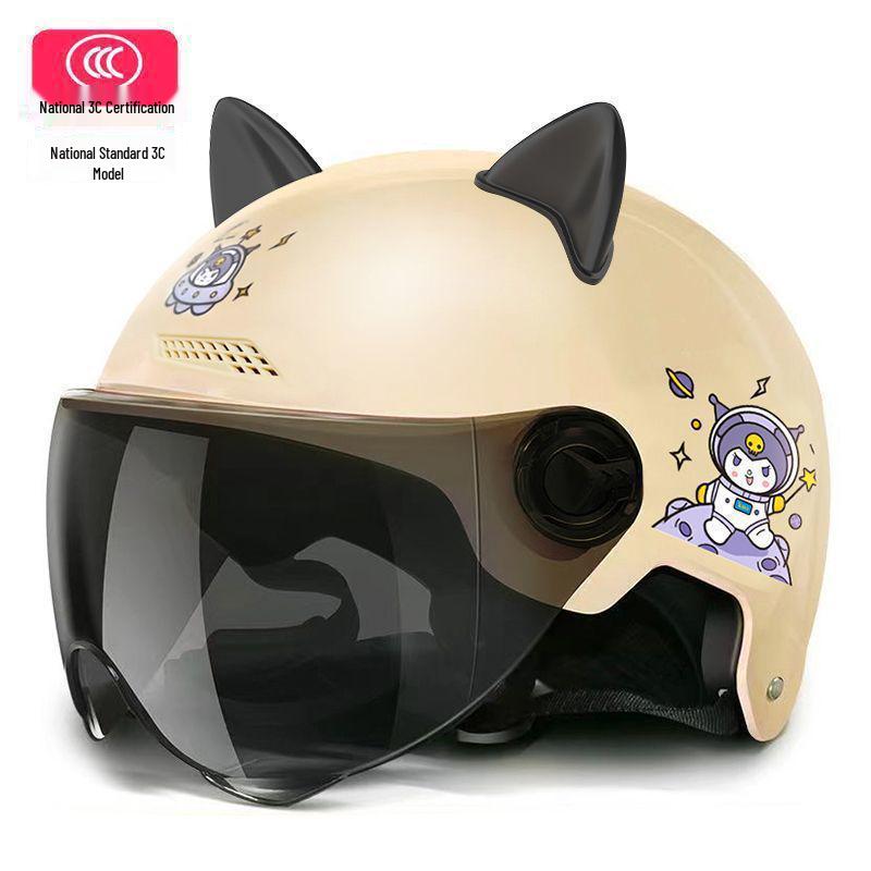 Certified All-Season Electric Motorcycle Helmet for Men and Women, Ideal for Summer Riding, Free Shipping Included