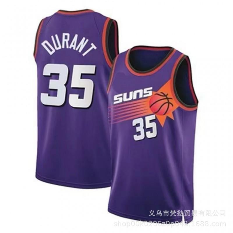 Phoenix Suns NBA Basketball Jersey Durant 35 Booker 1 Paul 3 Season Cotton V-Neck Sleeveless Sportswear