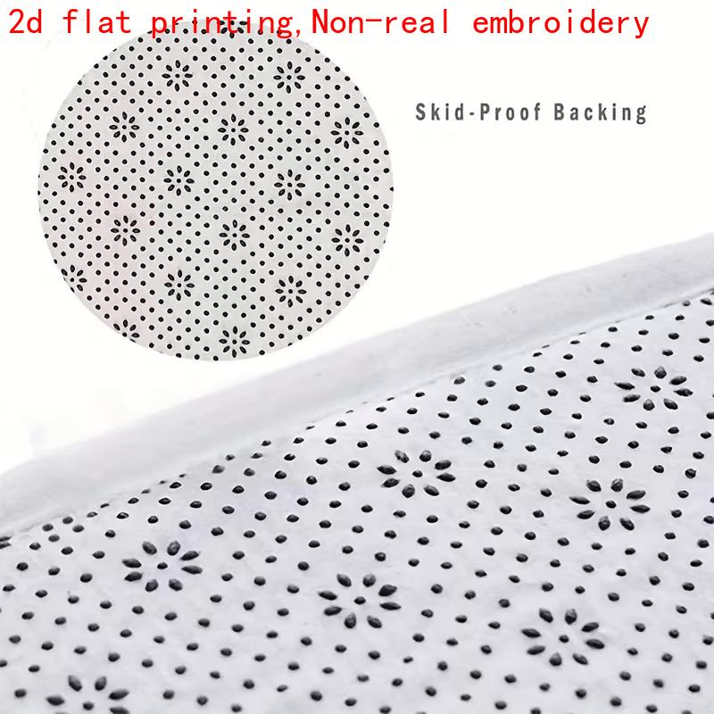 1Pcs Anti Fatigue Door Rugs, Bichon Frise Print Waterproof Non-Slip Thick Cushioned Door Mat Heavy Duty Comfort Standing Mat for Door