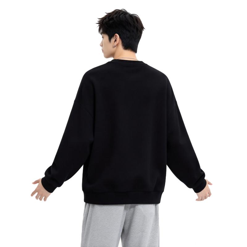 Men's Sweatshirt Li-Ning Thermal Comfortable Versatile Sports Fleece-Lined Sweatshirt Set Men's 2-Piece Set