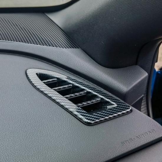 Carbon Fiber Look Inner Front Air Vent Cover Trim For Subaru WRX STI