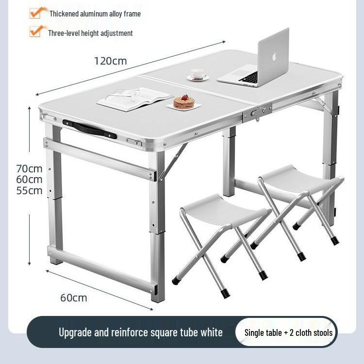 Aluminum Alloy Portable Folding Table and Chairs for Outdoor Market Promotions