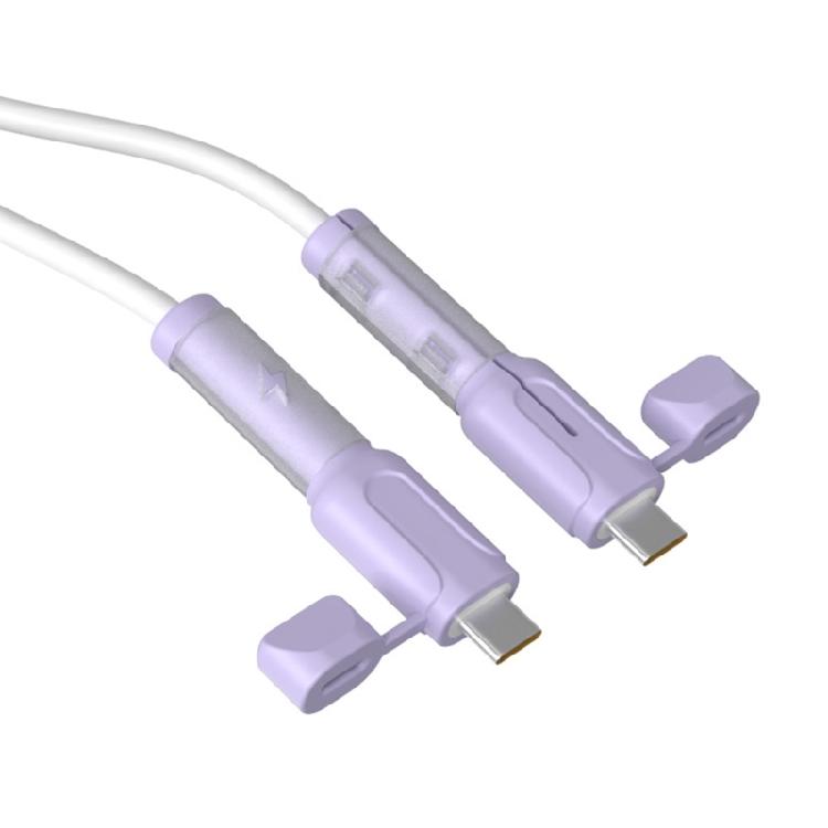 2 Stück Datenkabel-Schutzhülle Silikon-Kabelschutz Kabelaufwickler 2 in 1 Schutzabdeckung Staubdichte Ladekabel-Organisation