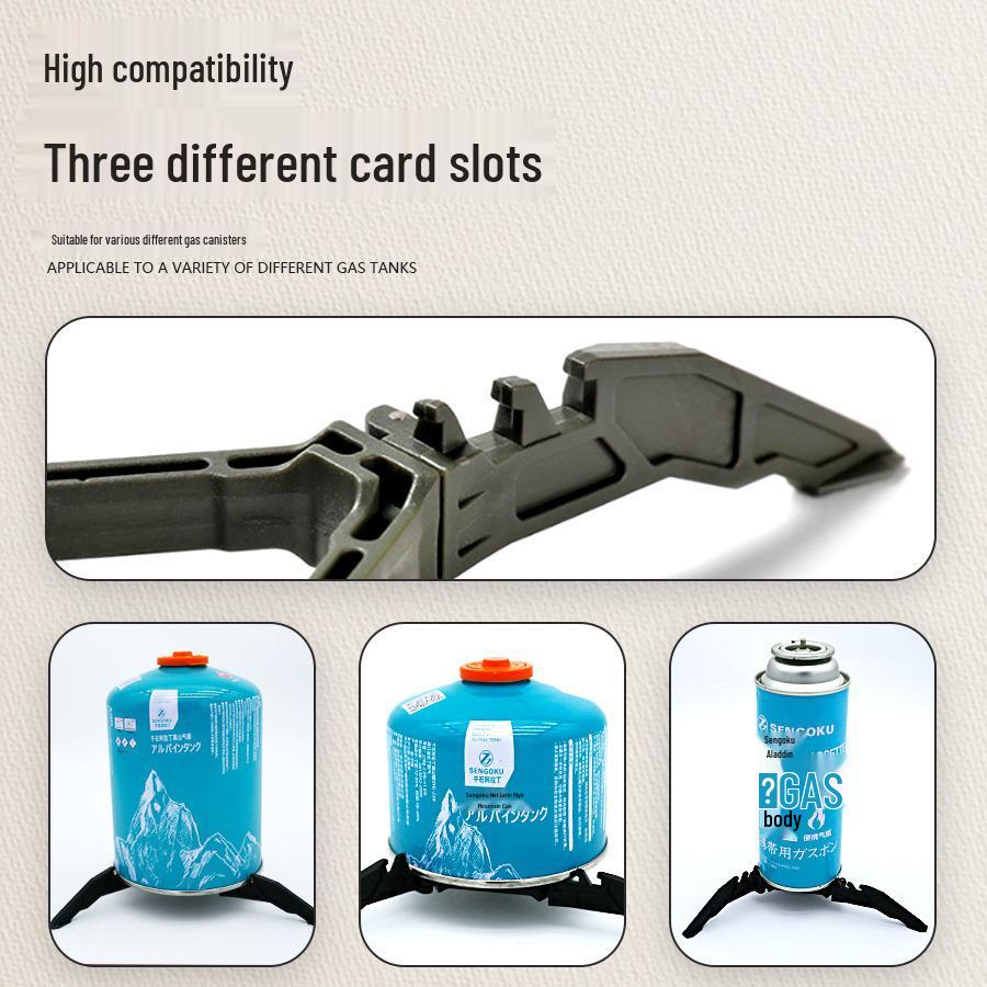 Portable Outdoor Folding Tripod Gas Can Holder - Stable Camping Stand