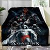 1PC Assassin Flannel Blanket, Use for Birthday/Holiday Gift, Soft Blanket for Sofa/Bed/Camping/Office/Tourism Use,All Seasons