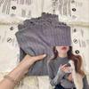 Korean Autumn and Winter New Fungus Lace Solid Color Long-sleeved Knitted Pullover Women's Basic Knitted Bottoming Shirt