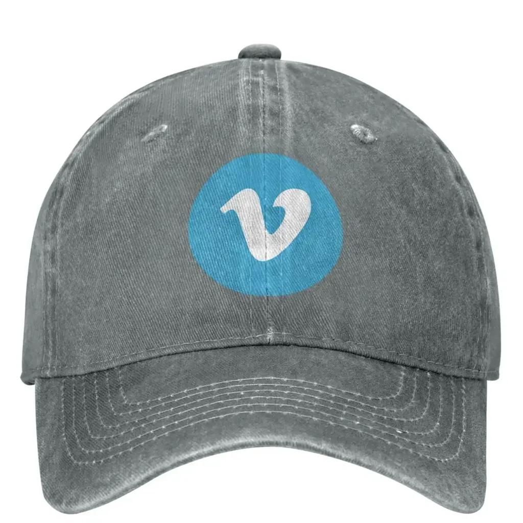 Vimeoed American Video Washed Baseball Cap Movie Streetwear Trucker Hat Summer Unisex Unisex Running Hippie Sunshade Baseball Caps