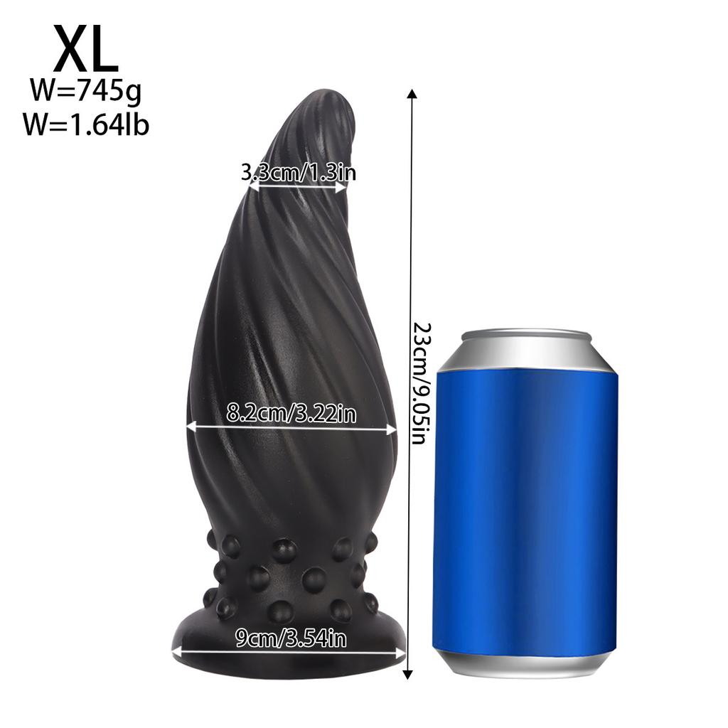 Spiral Dragon Egg Butt Plug Penis More Sizes Men's and Women's Back Court Masturbation Massage Anal Dilatation Device Adult Sex Product Toys