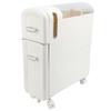 Narrow Storage Cabinet Multipurpose Modern Simple Design Drawer Type 2 Tier Slim Bathroom Storage Cabinet for Bathroom Kitchen