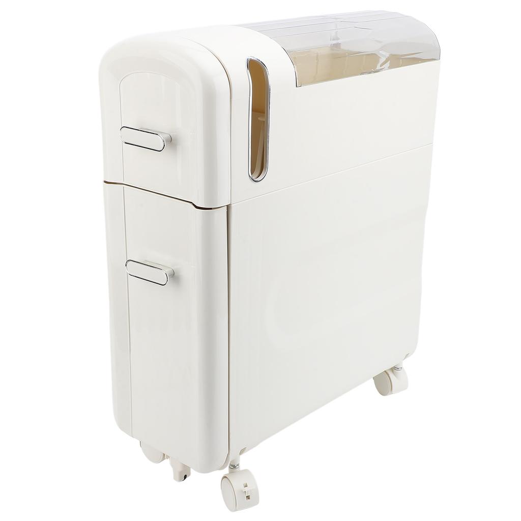 Narrow Storage Cabinet Multipurpose Modern Simple Design Drawer Type 2 Tier Slim Bathroom Storage Cabinet for Bathroom Kitchen