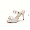 Women's Fashionable Versatile High Heel Sandals with Platform, Women Shoes