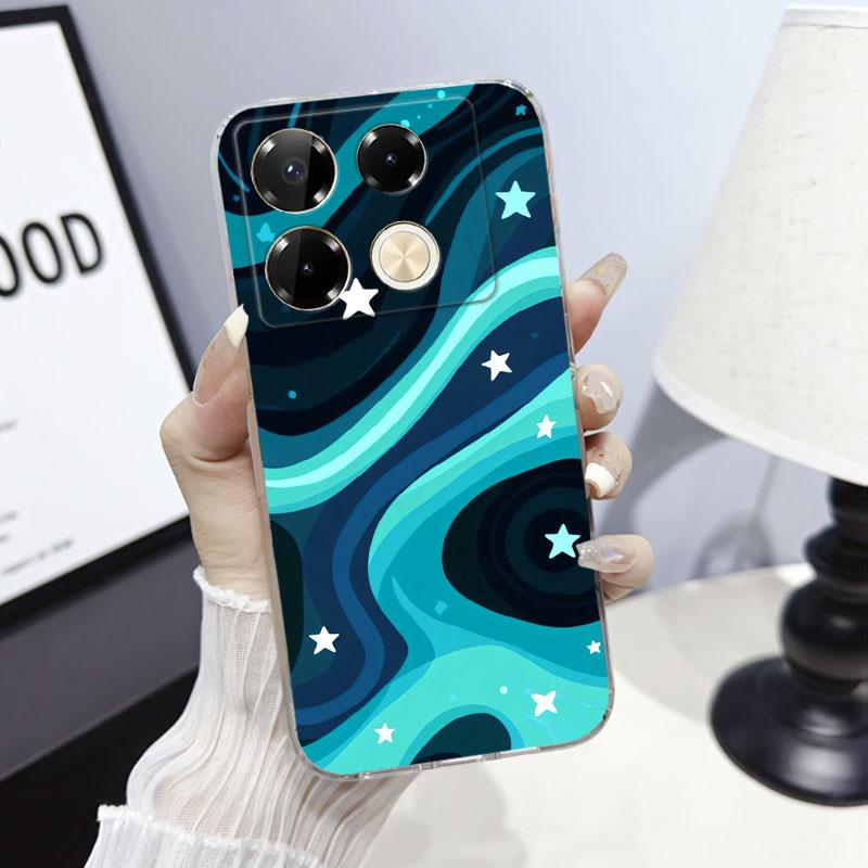 

For Infinix Note 40 Pro 5G4G Case Protective Cover For Infinix Note 40 Pro Plus Marble Clear Soft Silicone Phone Case Cat Fundas Note40ProPlus
