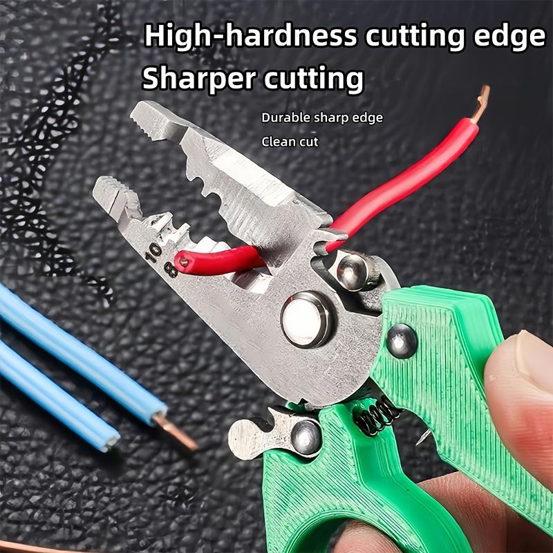 Multifunctional Lightweight Wire Stripper 3.5’’ Mini Wire Stripper With Functions Of Stripping, Winding, Cutting For Electrician