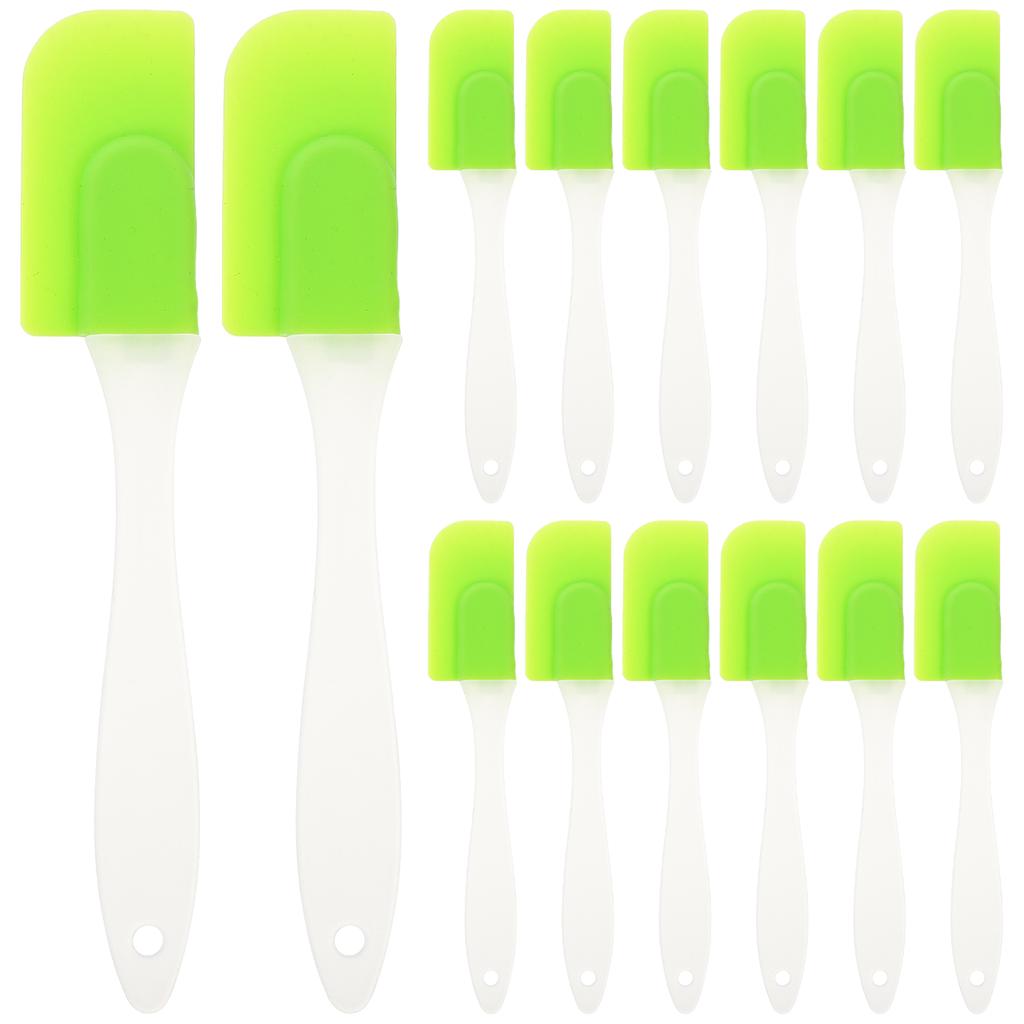 12 Pcs Silicone Spatula Scraper Kitchen Tools Tongue Baking Cake Free Shipping Wear- Scrapers Reusable for Home Butter Pancakes
