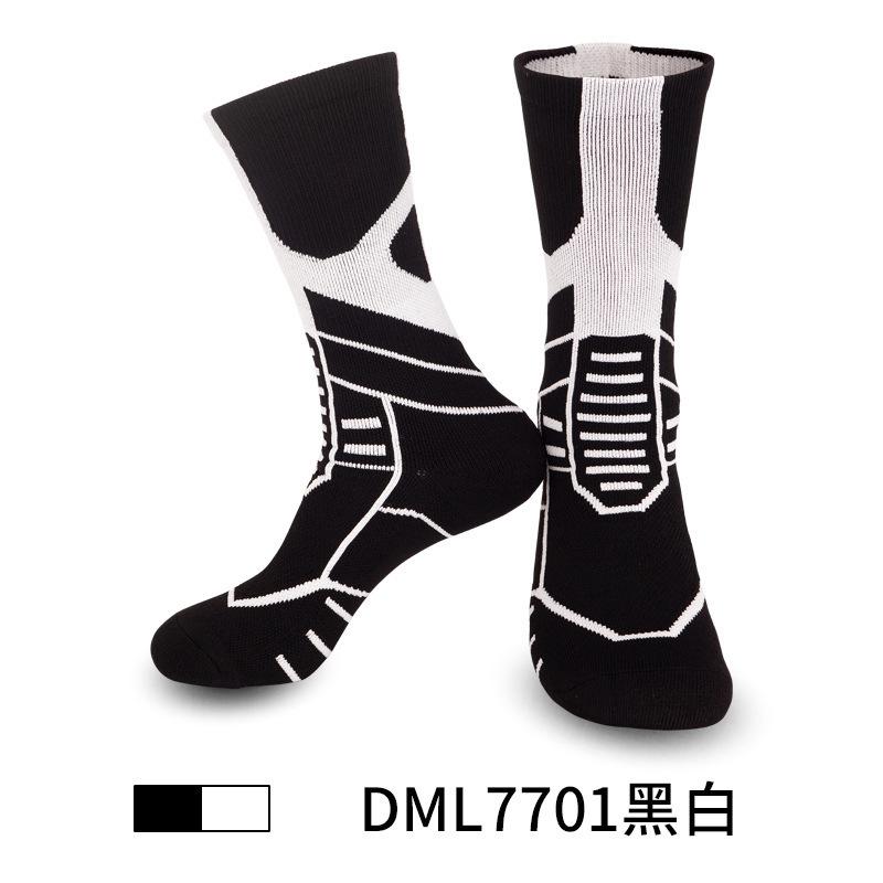 Professional Basketball Socks Non-Slip Elite High-Top Towel Bottom Actual Combat Sports Socks Breathable Medium Tube Training Socks