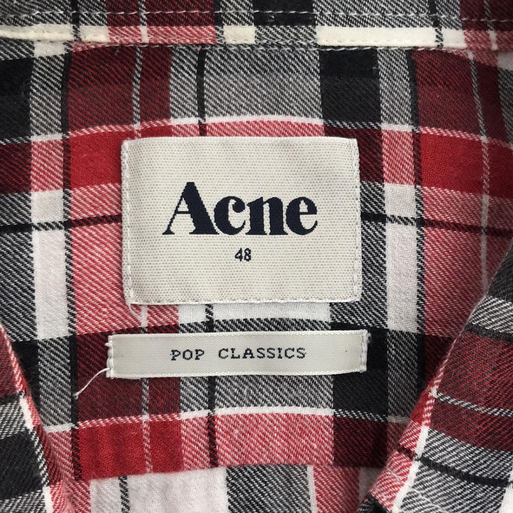 ACNE Check Pattern Long sleeve Button down shirt 48 Men's Used