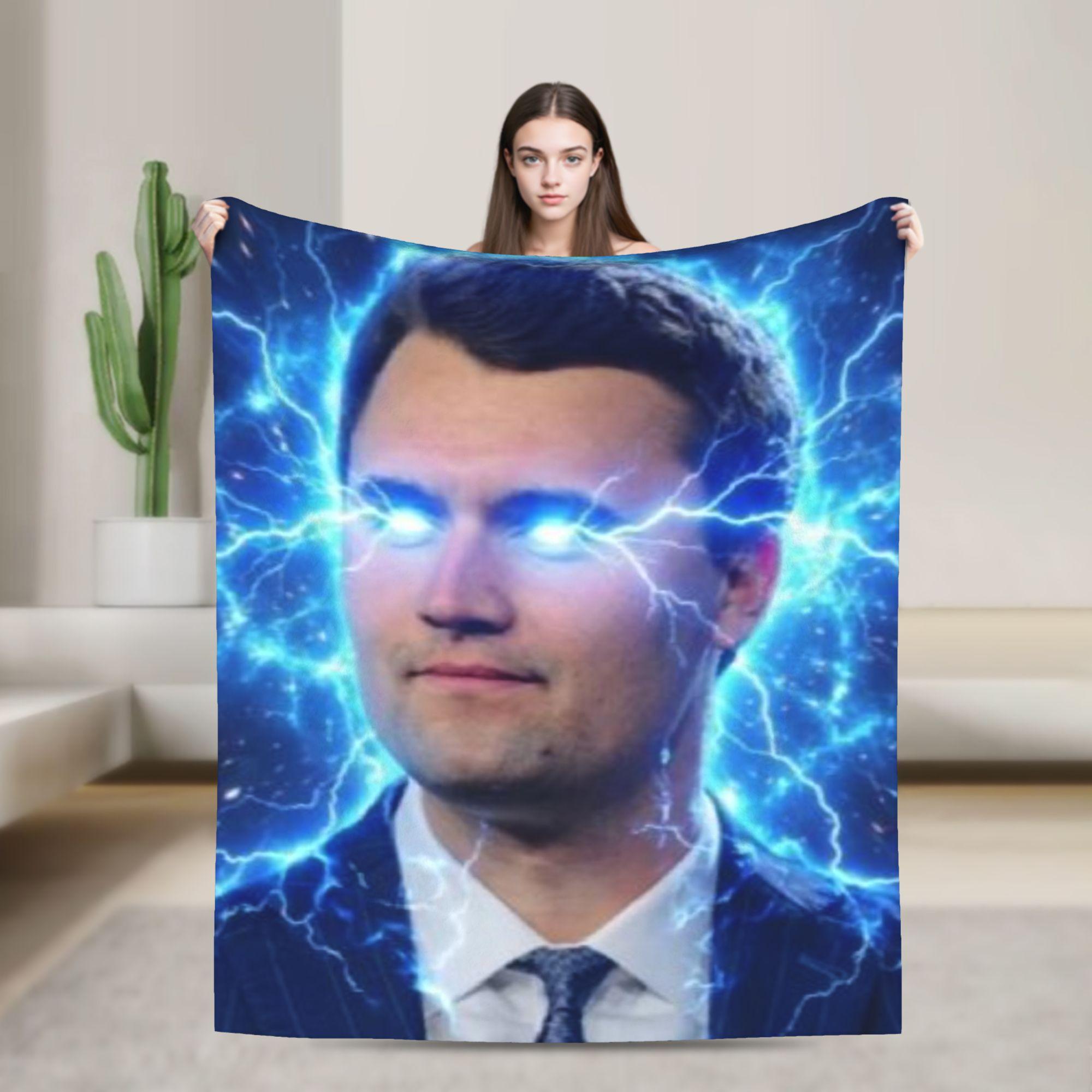 Monika Chen Unisex Charlie Kirk Blanket Warm Cozy Fluffy Throw Blankets For Bed 50X60 Inch Multi-Size Rug Piece