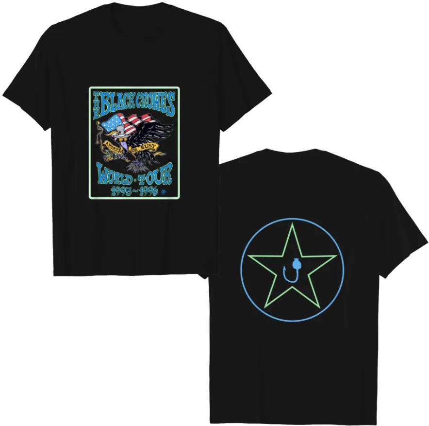 vintage 1995 Black Crowes Amorica Or Bust Tour Shirt Heavywe T-Shirshirt XXXL
