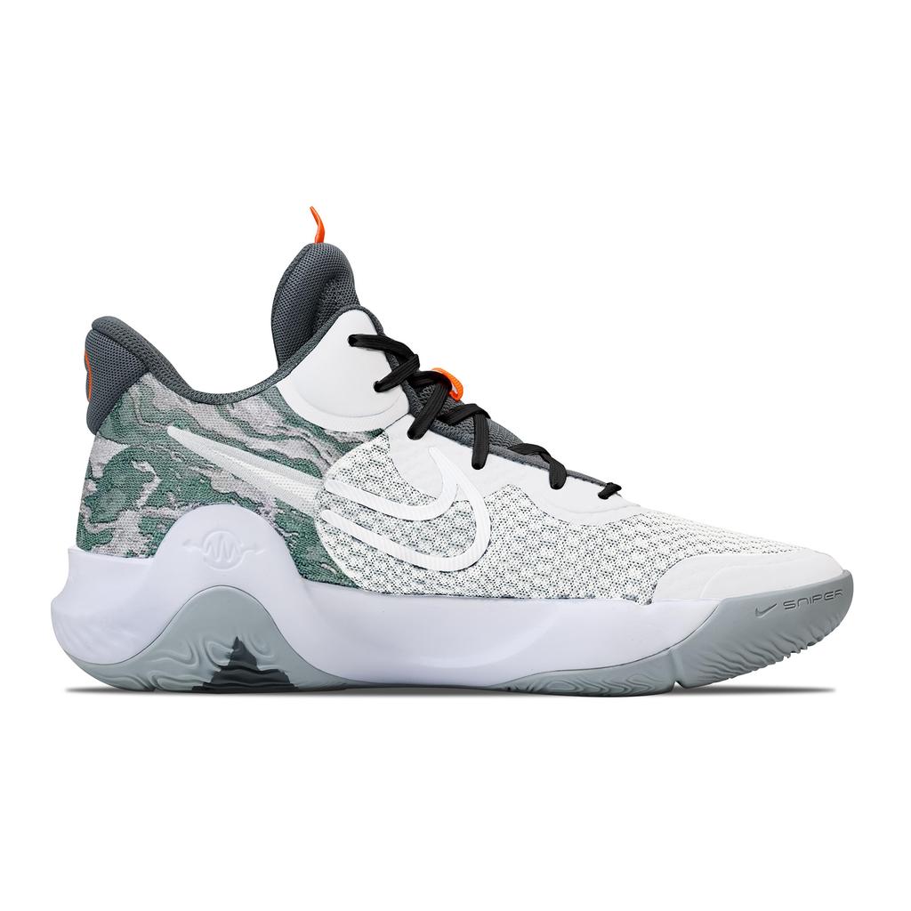 Nike KD Trey 5 IX Cushioning Abrasion Resistant Impact Resistant Super Light Mid top Basketball Shoes Unisex Light Gray CW3402-011(Team529-)