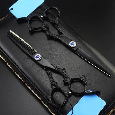 Stahl 6 '' Black Dragon Haarschere Haarschnitt Ausdünnen Friseur Makas Schneideschere Friseurschere