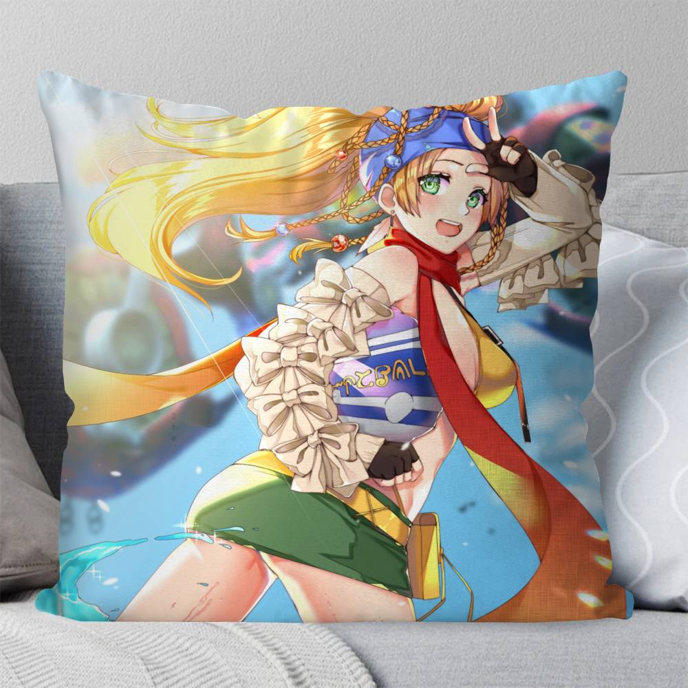 Rikku Anime FFINAL FANTASY Pillow Case Fashion Square Pillowcase Bedroom Sofa Room Ins Decoration Leisure