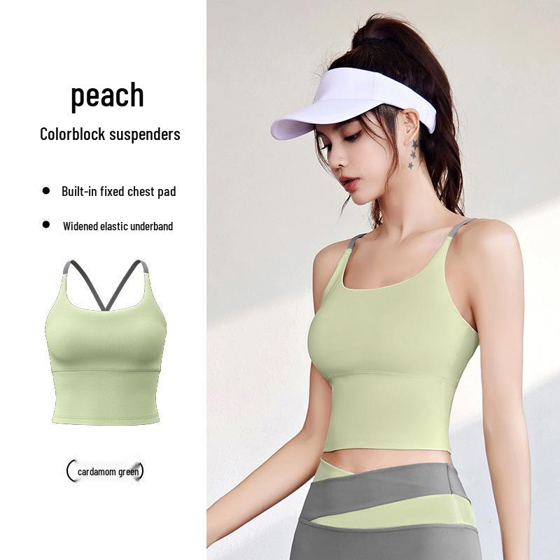 

Женский спортивный бюстгальтер Juyi Hall с высокой эластичностью и нагрудными вкладышами M