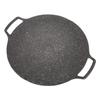Korean BBQ Plate Barbecue Grill Non Stick Circular Frying Pan for Home Outdoor Stove