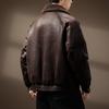 Men's Luxurious Retro German Fur-Lined Cotton Parka – Autumn/Winter Fleece Leather Jacket