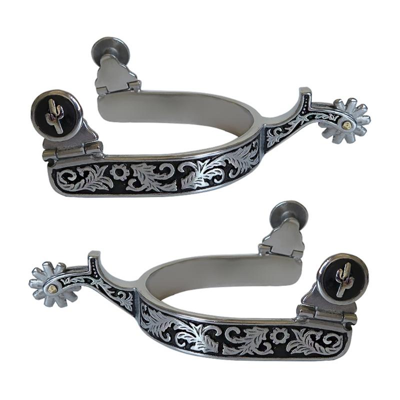 

Horse Spur Replacement Stainless Steel Western Cowboy Spur Mens Roping Spur Competition Equipments Easy to Use 1