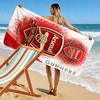Name Custom FC Logo Arsenal Print Beach Towel, Large Soft Quick Dry Towel for Beach Camping Swimming