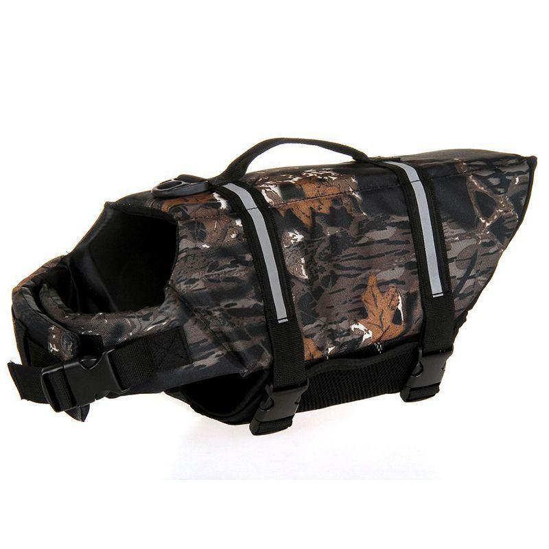 Safe And Stylish Pet Vest Dog Life Jacket With Reflective Stripes For Enhanced Visibility