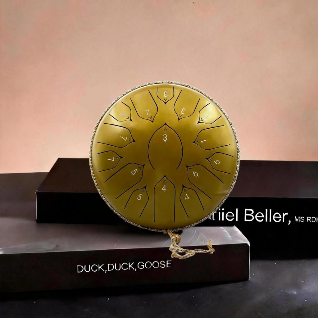 13-Zoll Lotus Sanskrit Stahlzungentrommel - Ätherisches Klanginstrument