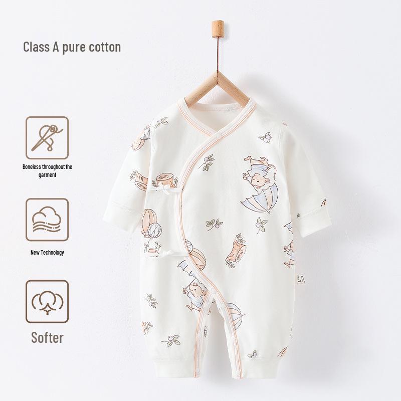 Baby-Body aus reiner Baumwolle - Mönch-Strampler für Neugeborene für alle Jahreszeiten (0-3 Monate)