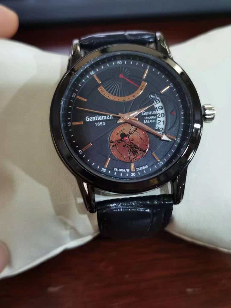 Men's Watch Sports Brand Light Luxury Trendy Stainless Steel Waterproof Fully Automatic Quartz Male Fashion Clock Watches