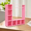 Mini Doll Wardrobe with 10 Hangers Doll Clothes Storage Closet for Display Dollhouse Accessories for 15/17cm Dolls