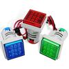 Digital 22mm AC50-380V Volt 0-100A 0-99HZ Voltmeter Ammeter Current Hertz Voltage Meter LED Indicator Lamp Pilot Light