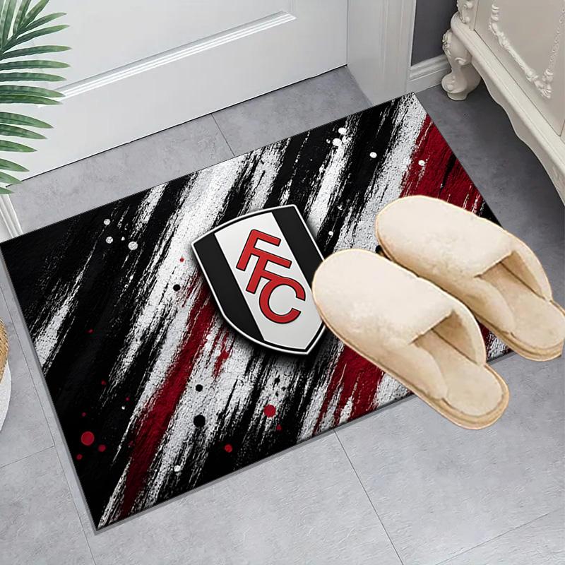 1PC Fulham Football Crest Floor Mat for Living Room, Game Rooms, Office, Bedroom, Office Floor Mat Playful Design, Christmas fan gifts