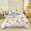 Cartoon Animals Pattern Summer Quilt 100% Cotton Air Conditioning Quilted Quilt Skin-friendly Breathable for Kids Boys Girls