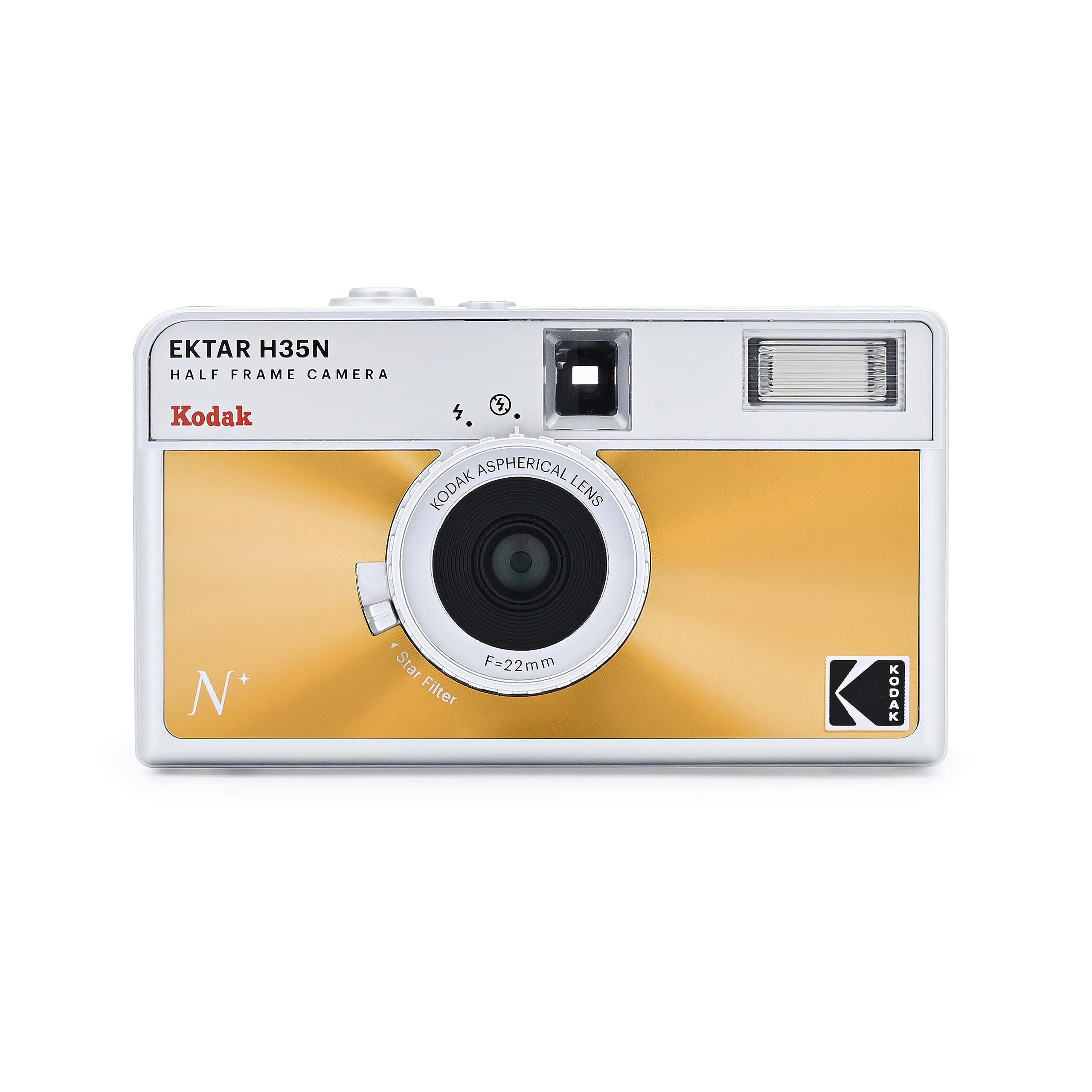 

KODAK EKTAR H35N Half Frame Film Focus Bulb Star Coated Improved Lens Glazed Camera, 35mm, Reusable, Free, Function, Built-in Filter, (Single Item,