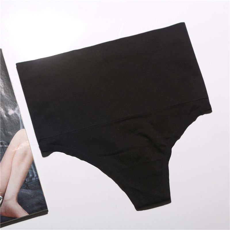 

Fashion Good Goods! High Waist Belly Contracting T-Back Women s Sports Workout Sexy Seamless Yoga Shapewear Underwear Black S