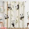 2 Stück, 2D-Flachdruck Vorhangstoff Panda Eskapade Vielseitiger Polyesterstoff (ohne Stange) Dekorationen für den Innenbereich