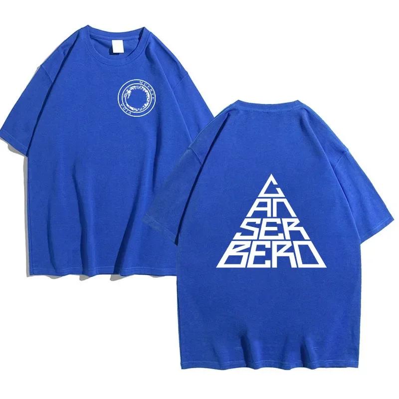 Canserbero Print Tshirt Mens and womens fashion trend Comfortable loose casual 100 cotton round neck short sleeve Tshirt