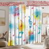 2D Flat Photography Backdrop Tapestry Colorful Musical Notes 100% Polyester Festive Wall Decor Perfect for Suitable for